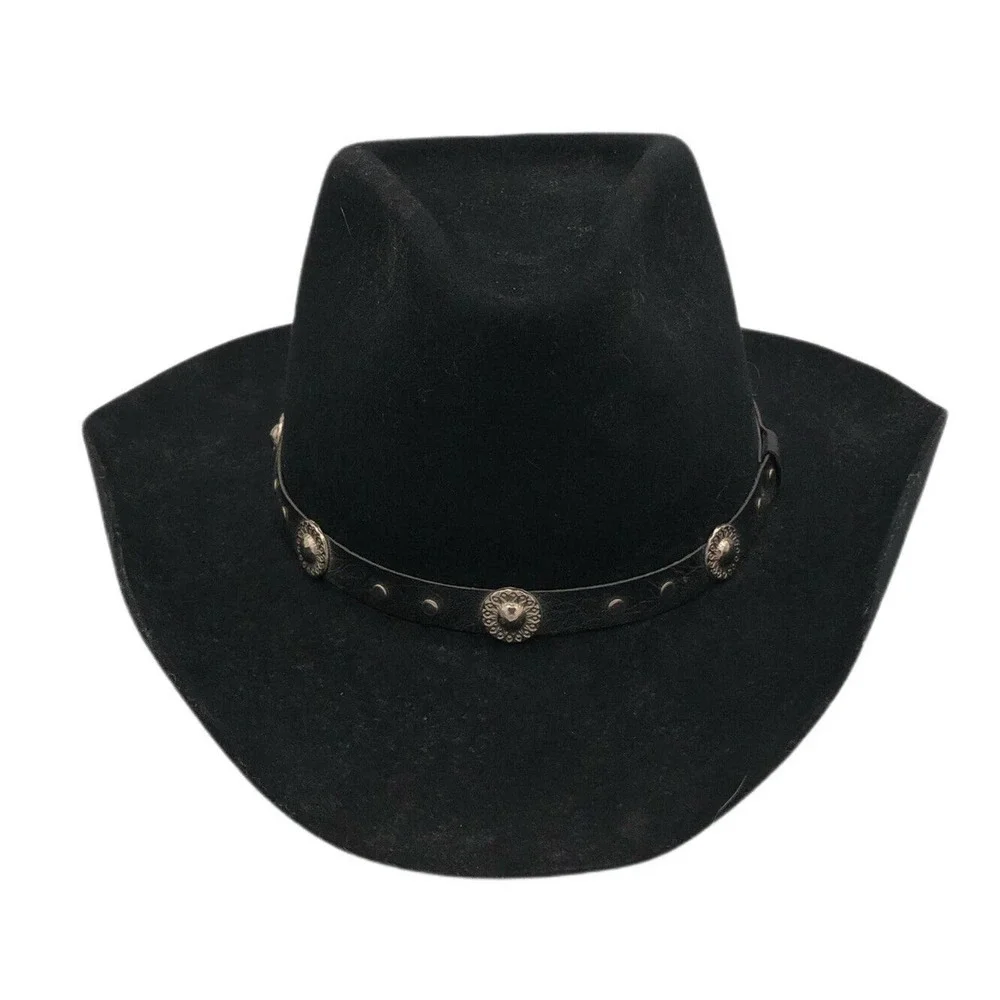 Resistol Bradford Western XX Premium Wool Size 7-1/2 Cowboy Hat black